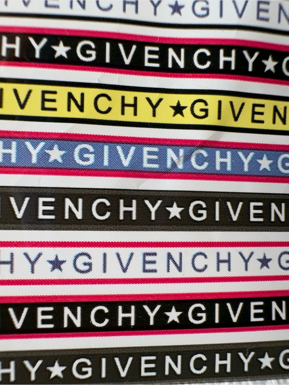 Givenchy Star Logo Plastic Packaging Tape Roll Y2K Riccardo Tisci Eraโ